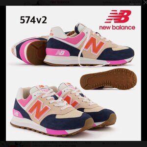 New Balance WL574PH2 Natural Indigo Vintage Rose Women 6.5